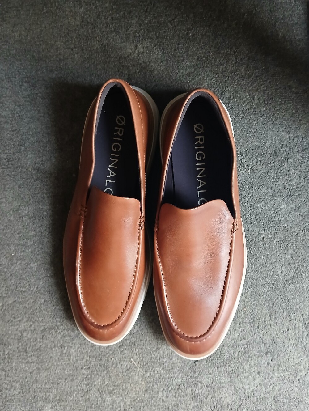 Cole Haan Grand 360 Men's Slip-On Leather Loafers in Brown Size 10M